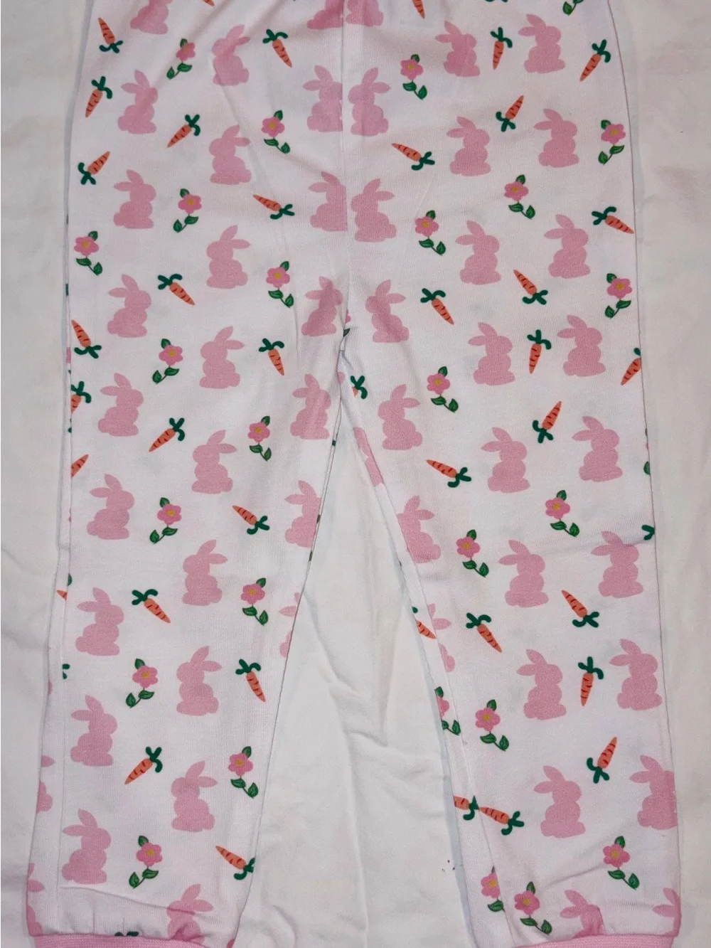 Classic Whimsy Bunny & Carrots pink pajama set sz 24 months NWT